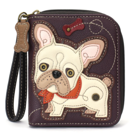 Chala Zip Around Wallet - French Bulldog