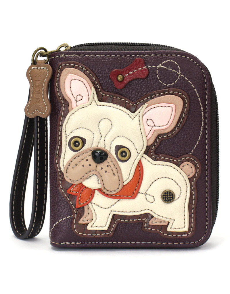 Chala Zip Around Wallet - French Bulldog
