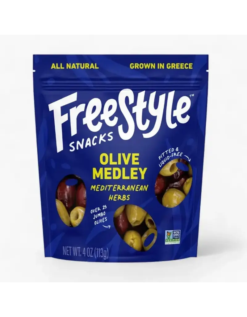 Freestyle Snacks Mediterranean Herb Olive Medley 4oz
