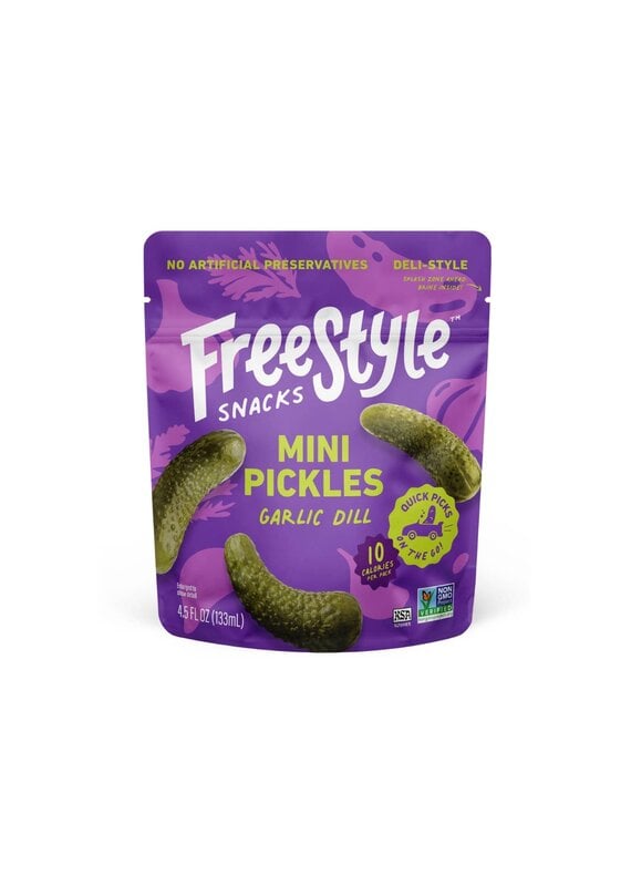 Freestyle Snacks Garlic Dill Mini Pickles 4.5oz