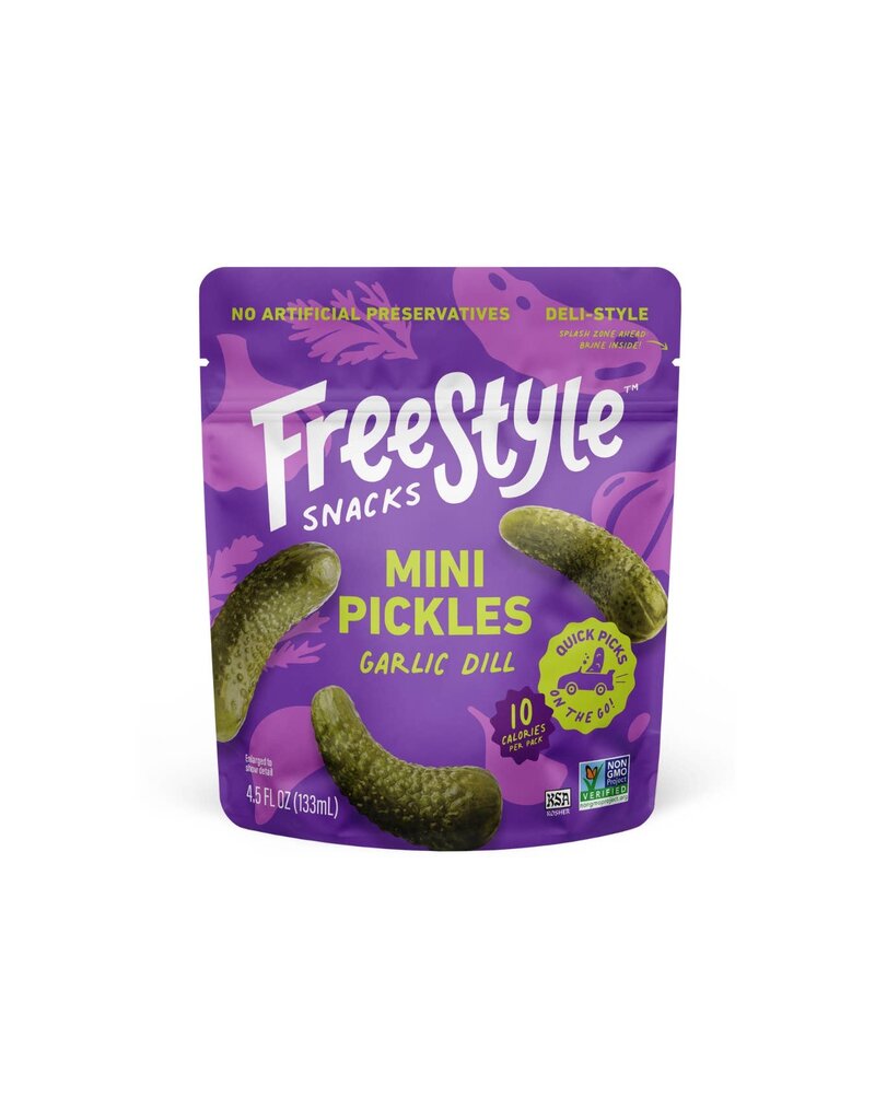 Freestyle Snacks Garlic Dill Mini Pickles 4.5oz