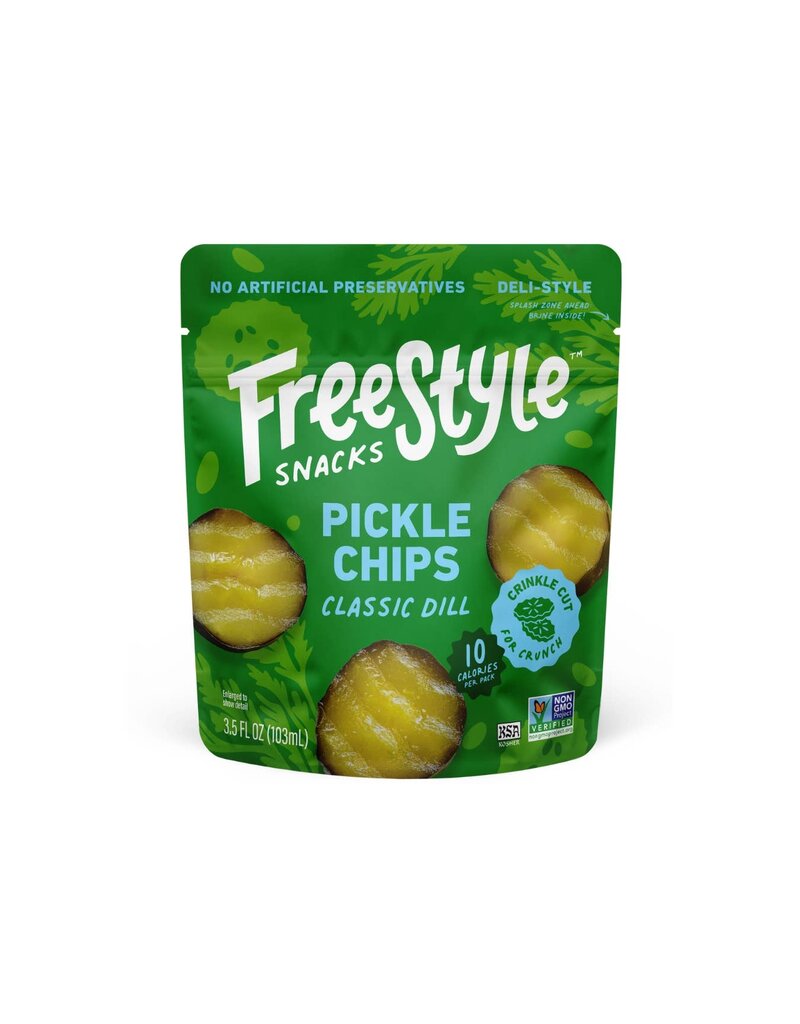 Freestyle Snacks Classic Dill Pickle Chips 3.5oz