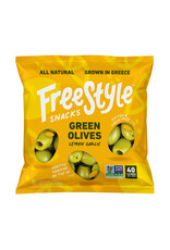 Freestyle Snacks Green Olives Lemon Garlic 1.1oz