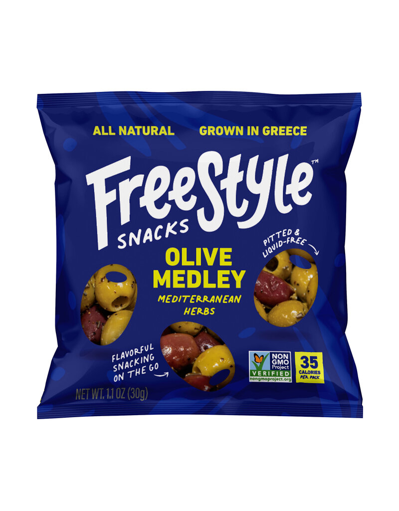 Freestyle Snacks Mediterranean Herb Olive Medley 1.1oz