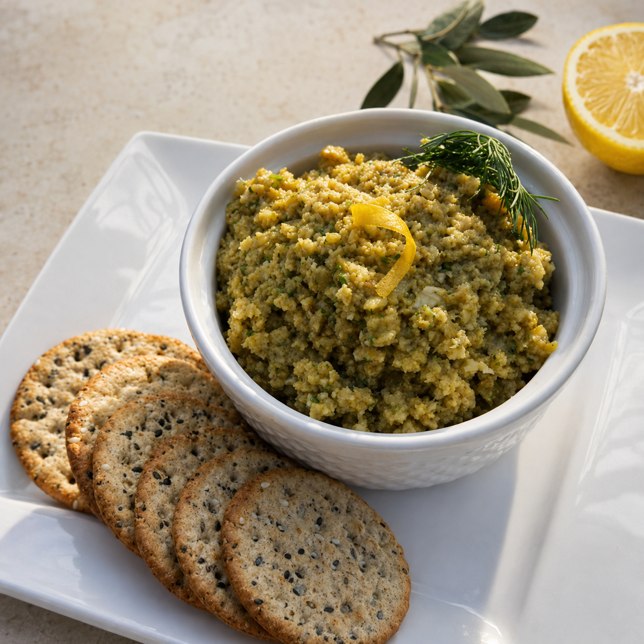 Lemon-Stuffed Olive Tapenade