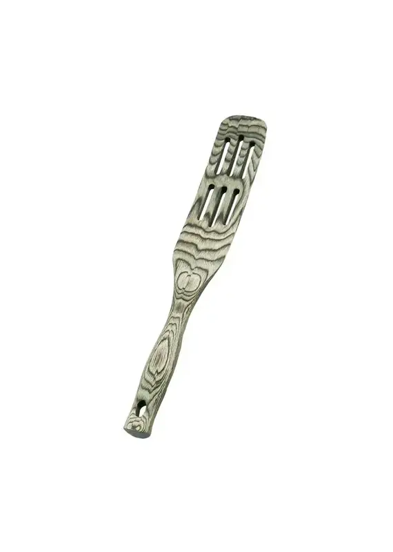 Island Bamboo 13" Black Pakka Slotted Spurtle