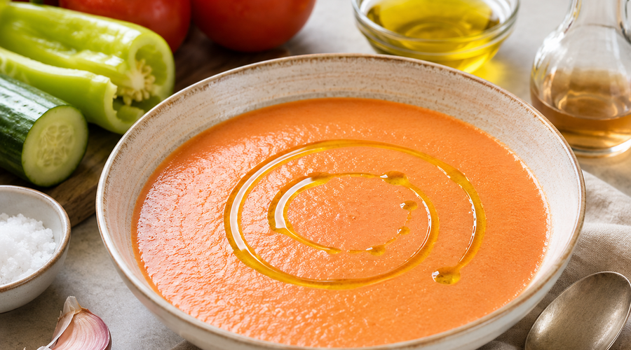 Gazpacho with Extra Virgin Olive Oil