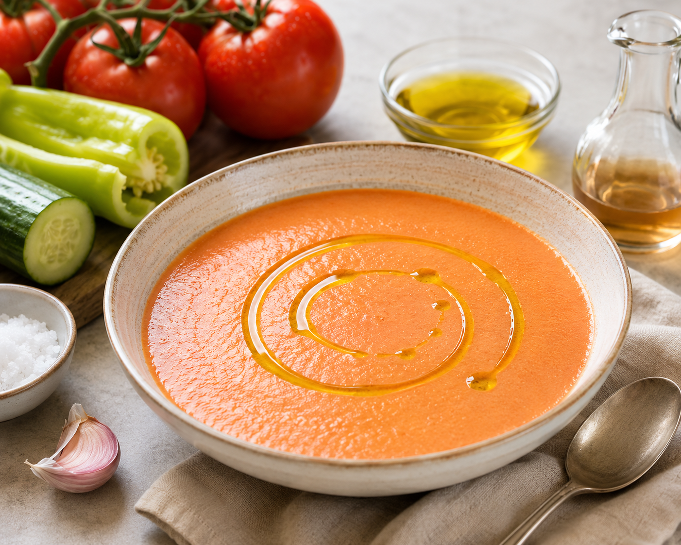 Gazpacho with Extra Virgin Olive Oil