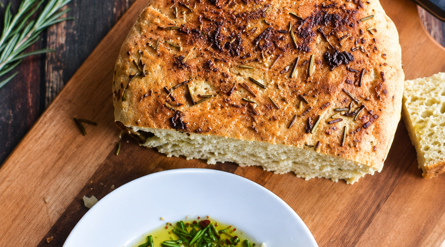 Rosemary Olive Oil Crock Pot Bread