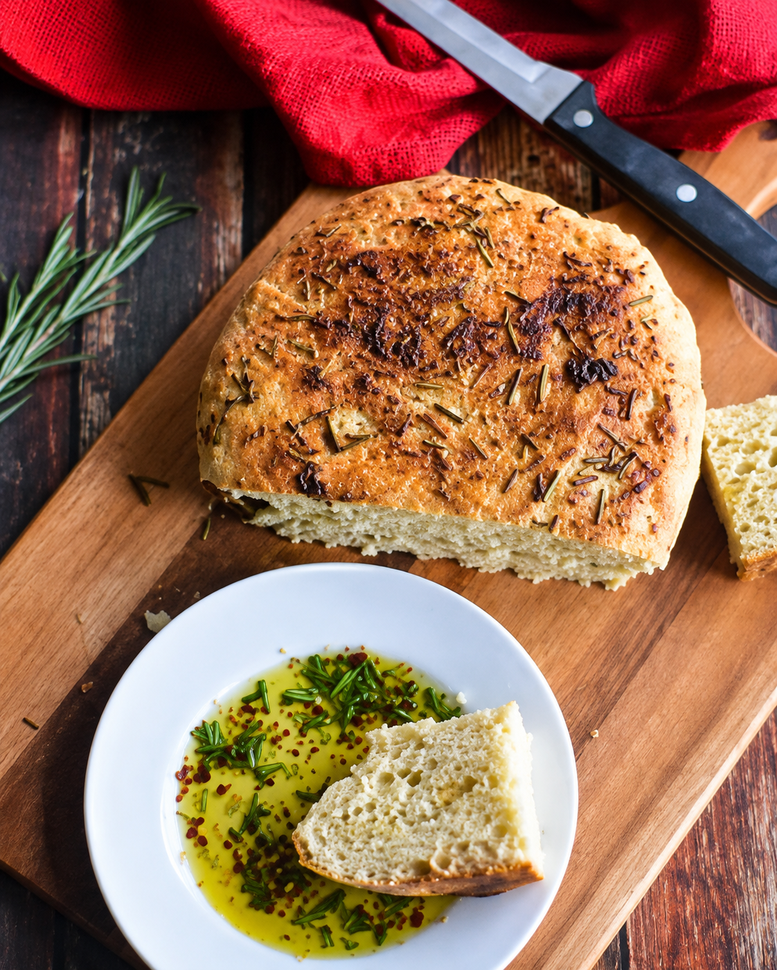 Rosemary Olive Oil Crock Pot Bread