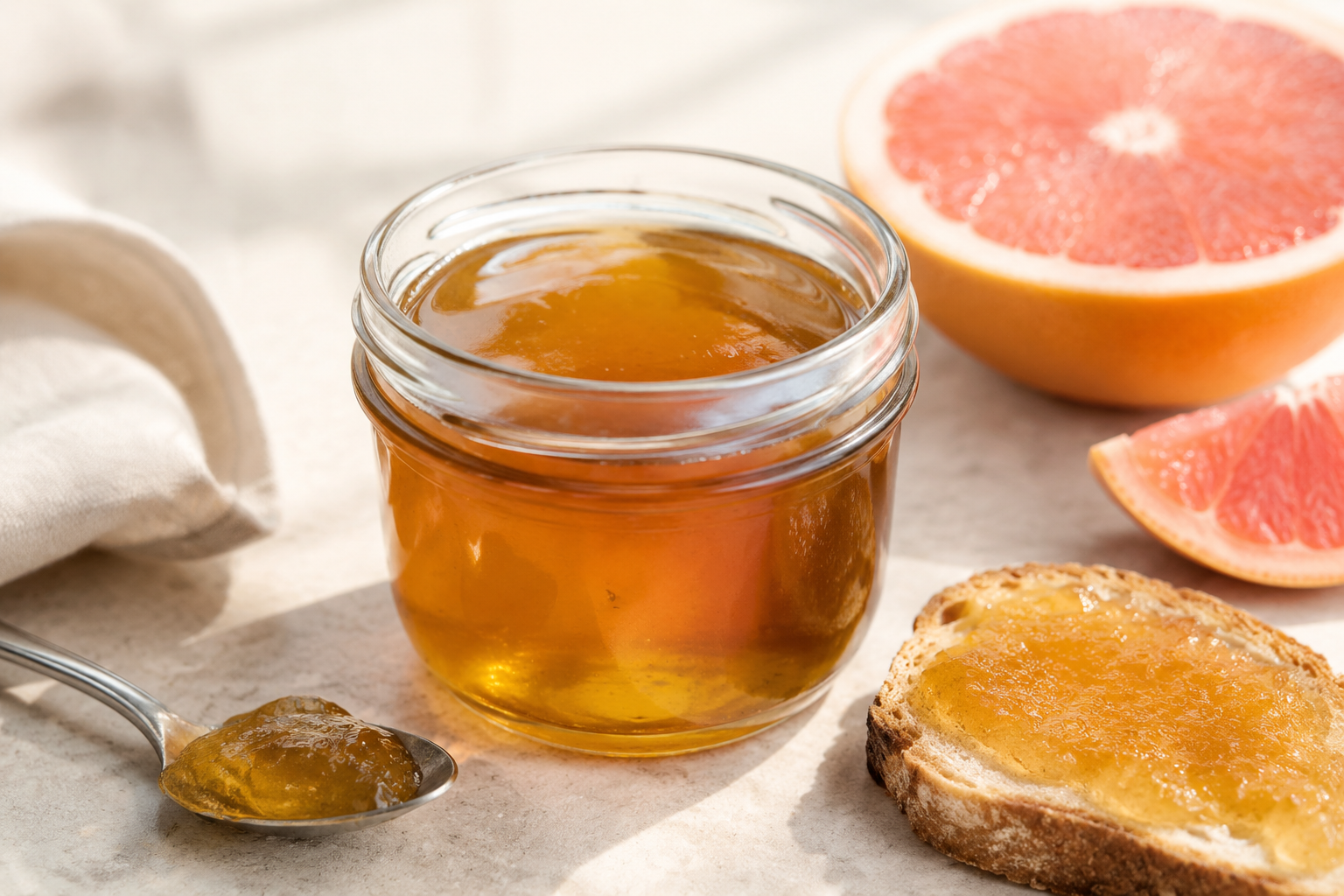 Grapefruit White Balsamic Jelly