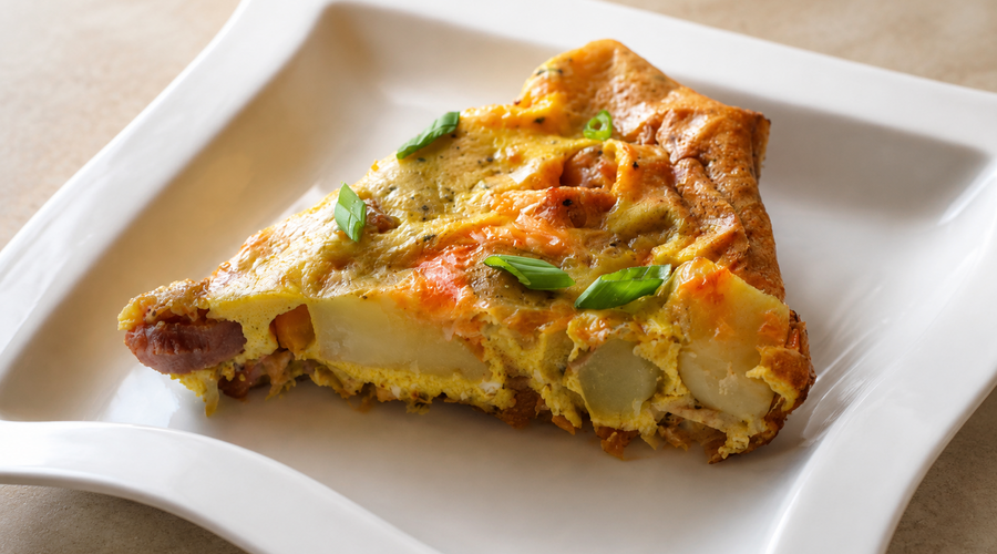 Asparagus, Ham and Gruyère Frittata with UP EVOO