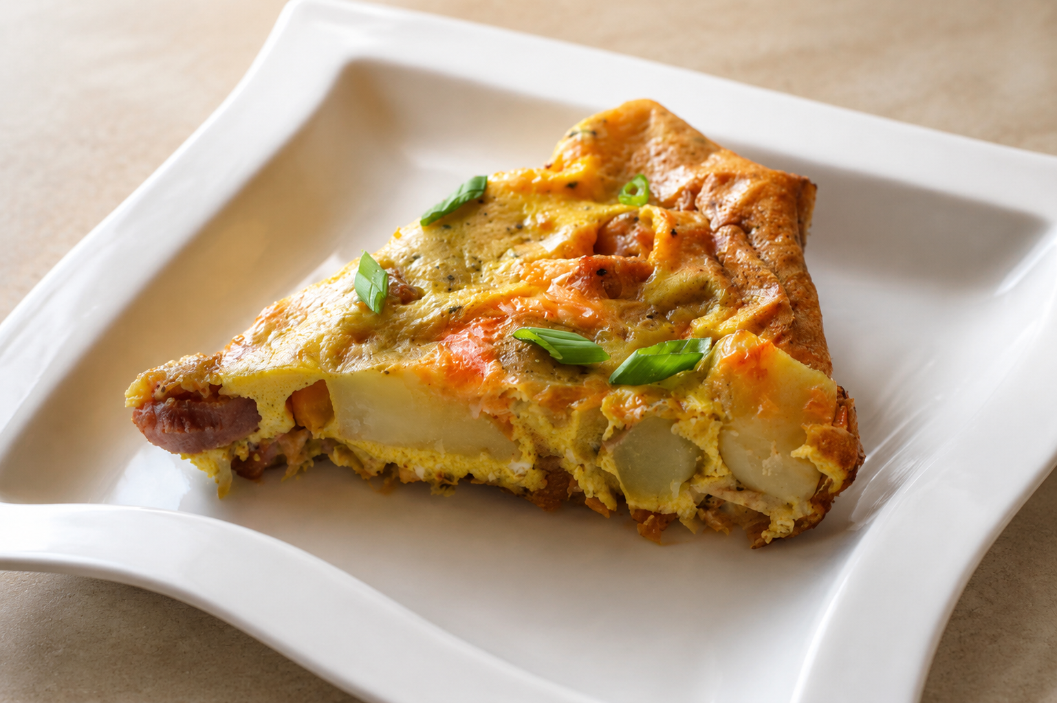 Asparagus, Ham and Gruyère Frittata with UP EVOO