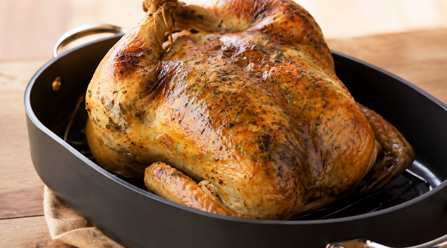 Brined Wild Mushroom & Sage Olive Oil-Basted Turkey