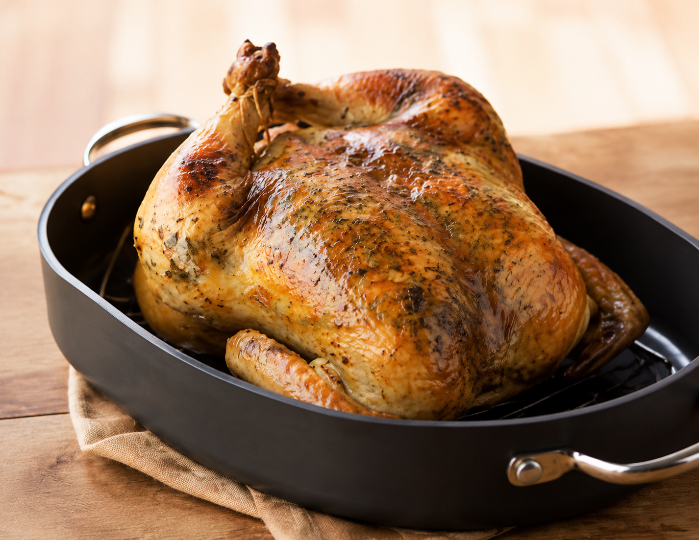 Brined Wild Mushroom & Sage Olive Oil-Basted Turkey