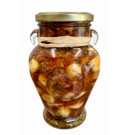 Sun Dried Tomatoes & Pickled Garlic with Herbs (No Olives)