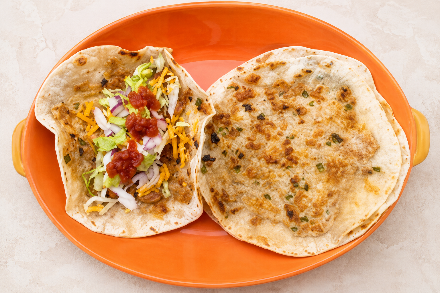 Jalapeño Chicken Smashed Tacos