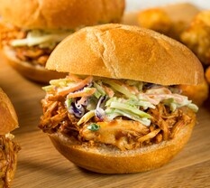 Hot Honey Pulled Pork Sliders 