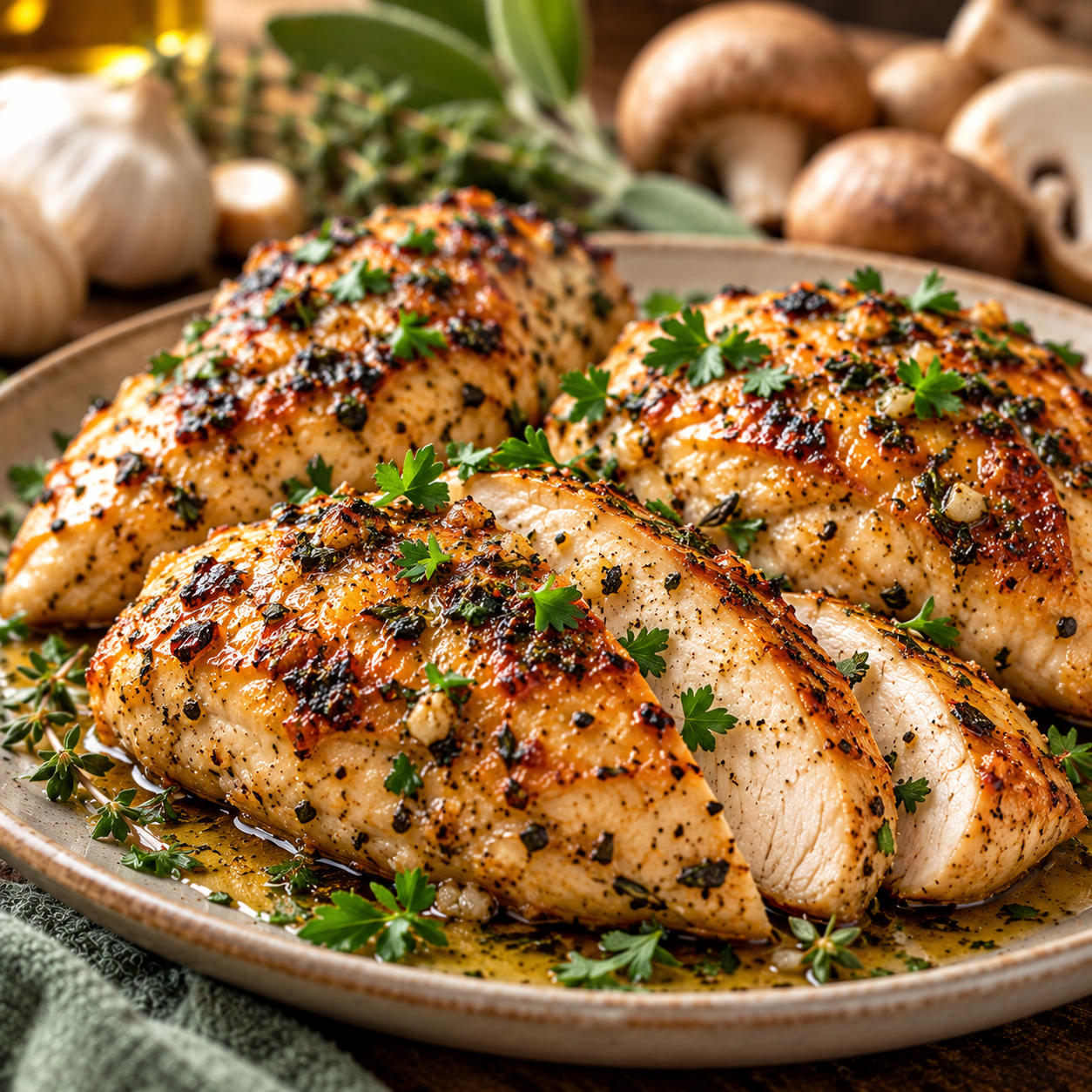 Garlic & Herb Roasted Chicken