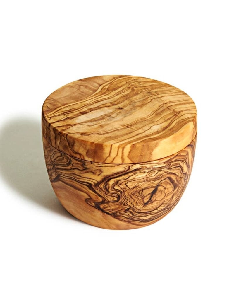 Natural Olive Wood Olive Wood Salt Cellar