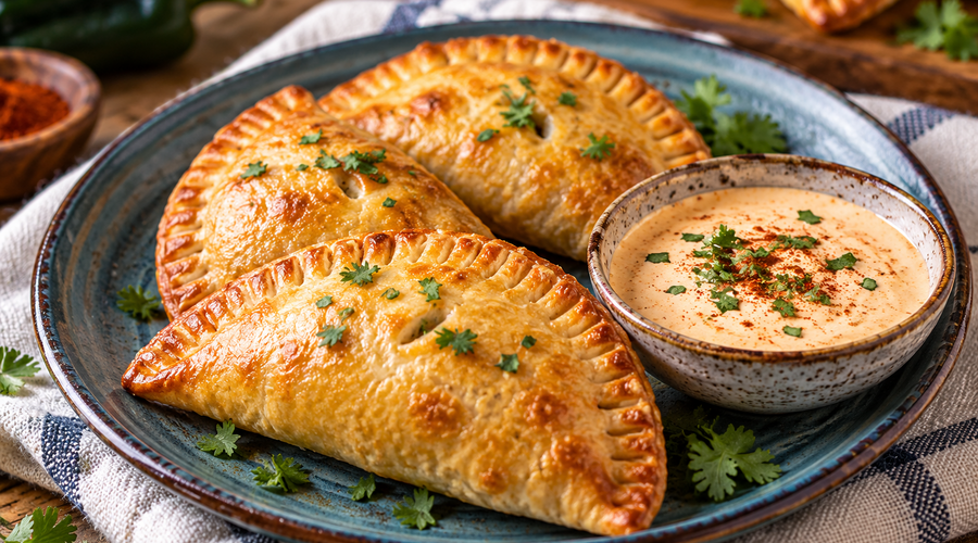 Chorizo Empanadas W/ Chipotle Crema