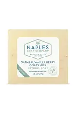 Naples Soap Company Natural Goat Milk Bar Soap | Oatmeal | Vanilla | Blackberry