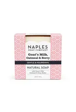 Naples Soap Company Natural Goat Milk Bar Soap | Oatmeal | Vanilla | Blackberry