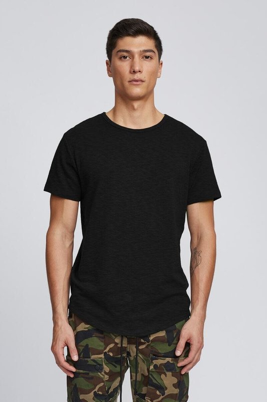 Kuwalla Kuwalla Hommes Slub Hi Lo T-Shirt KUL-SHL1385