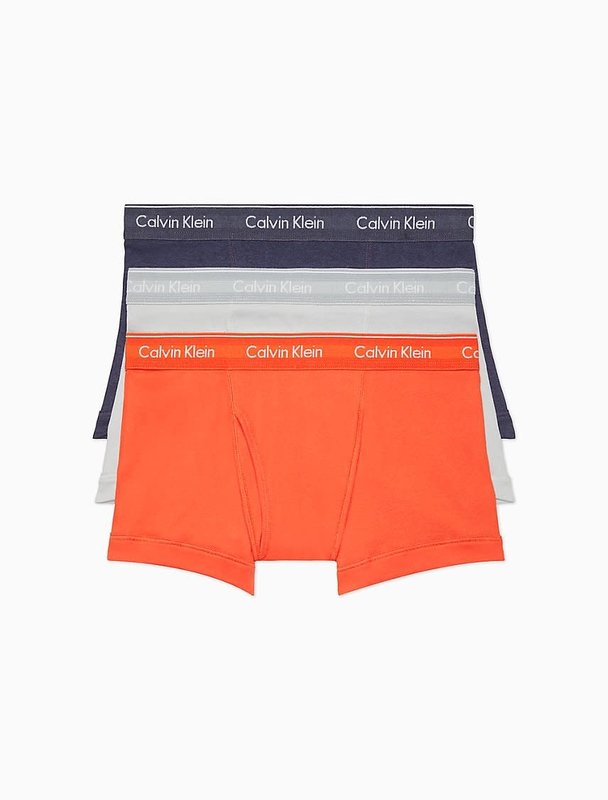 Calvin Klein Calvin Klein Hommes 3 Paire Coton Classic Trunk Calecon NB4002G