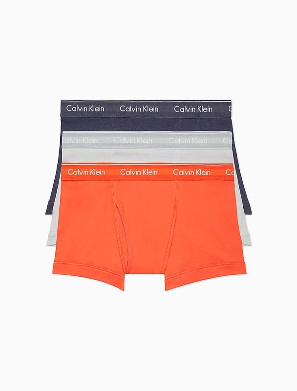 CALVIN KLEIN Calvin Klein Hommes 3Pr Coton Classic Trunk Calecon NB4002G