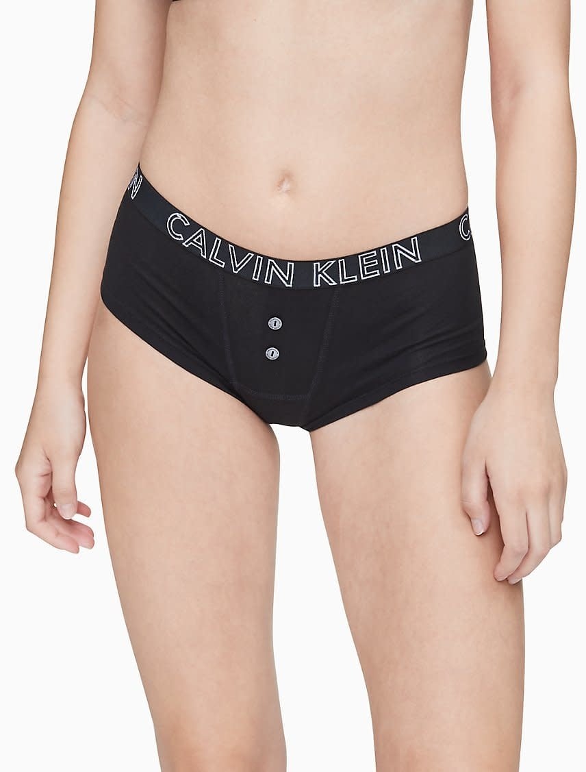 Elita Women's Low Rise Cotton Bikini, Black, S at  Women's Clothing  store