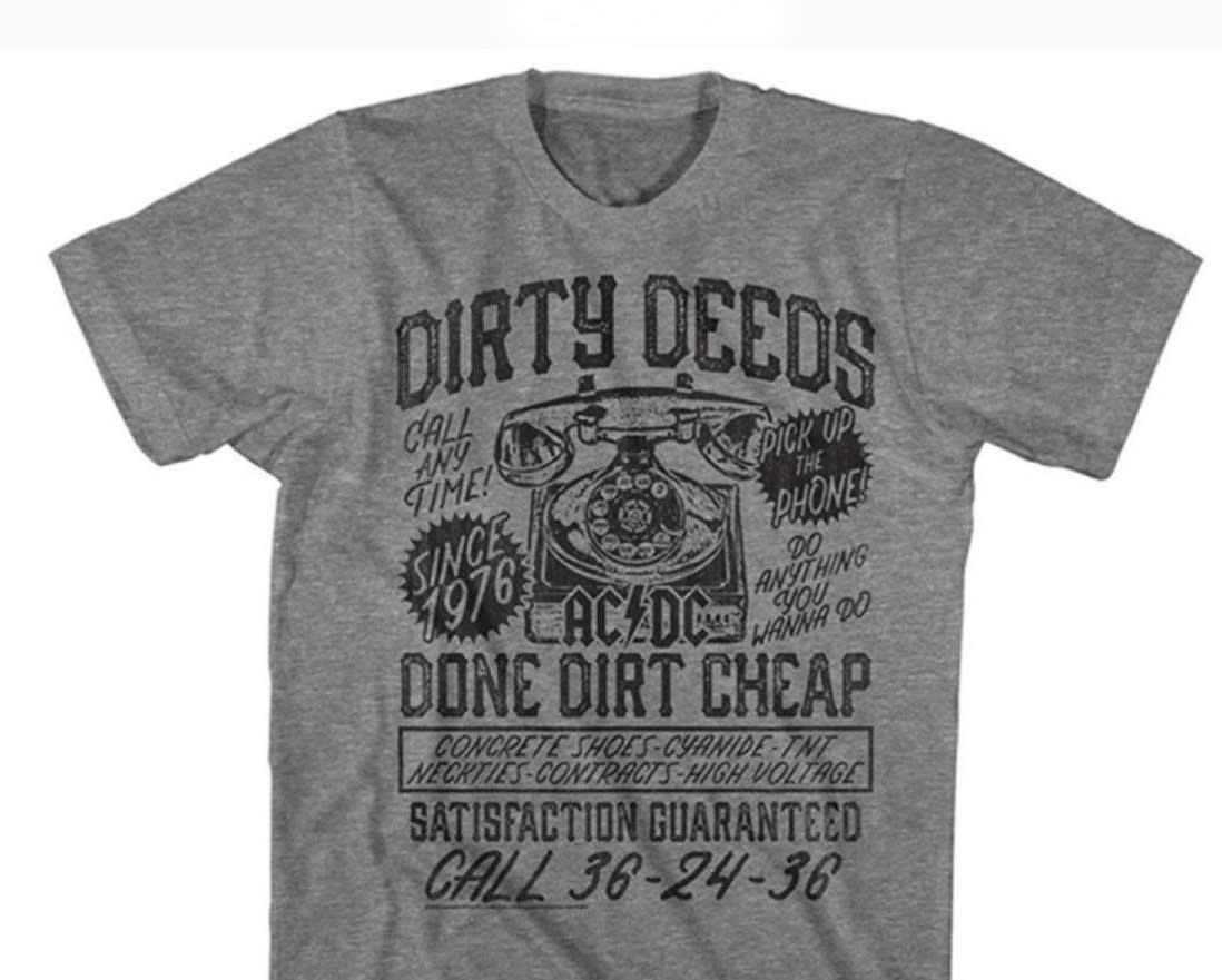 Ac/Dc - Dirty Deeds T-Shirt- ACDC573