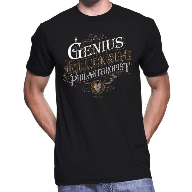 Jack Of All Trades Marvel Genius BillionaireT-Shirt MV1118-T1031C
