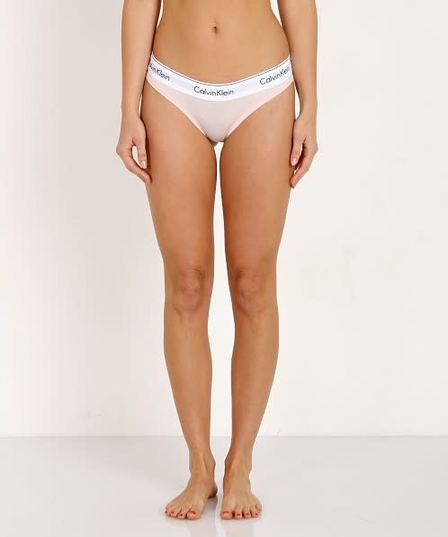 Calvin Klein Ladies' Underwear - Modern Cotton Thong (Modern Cotton -  Thong) - Grey (heather grey 020), size: XS : : Fashion