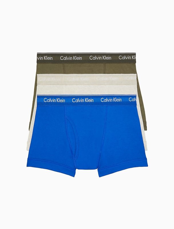 Calvin Klein Hommes 3 Paire Coton Classic Trunk Calecon NB4002G