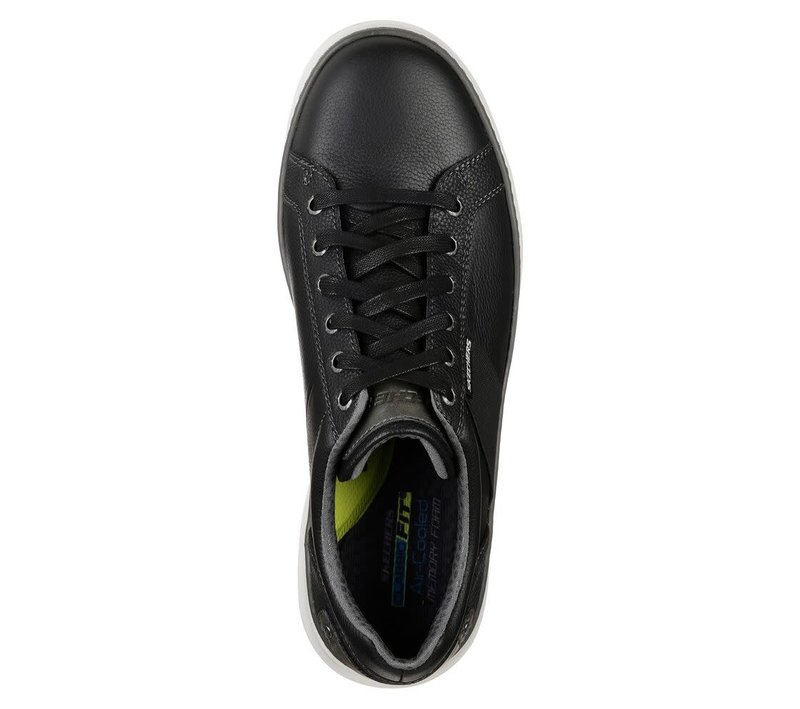 Skechers Men's MORENO- WINSOR Fashion Sneakers, Dark Brown, 7.5