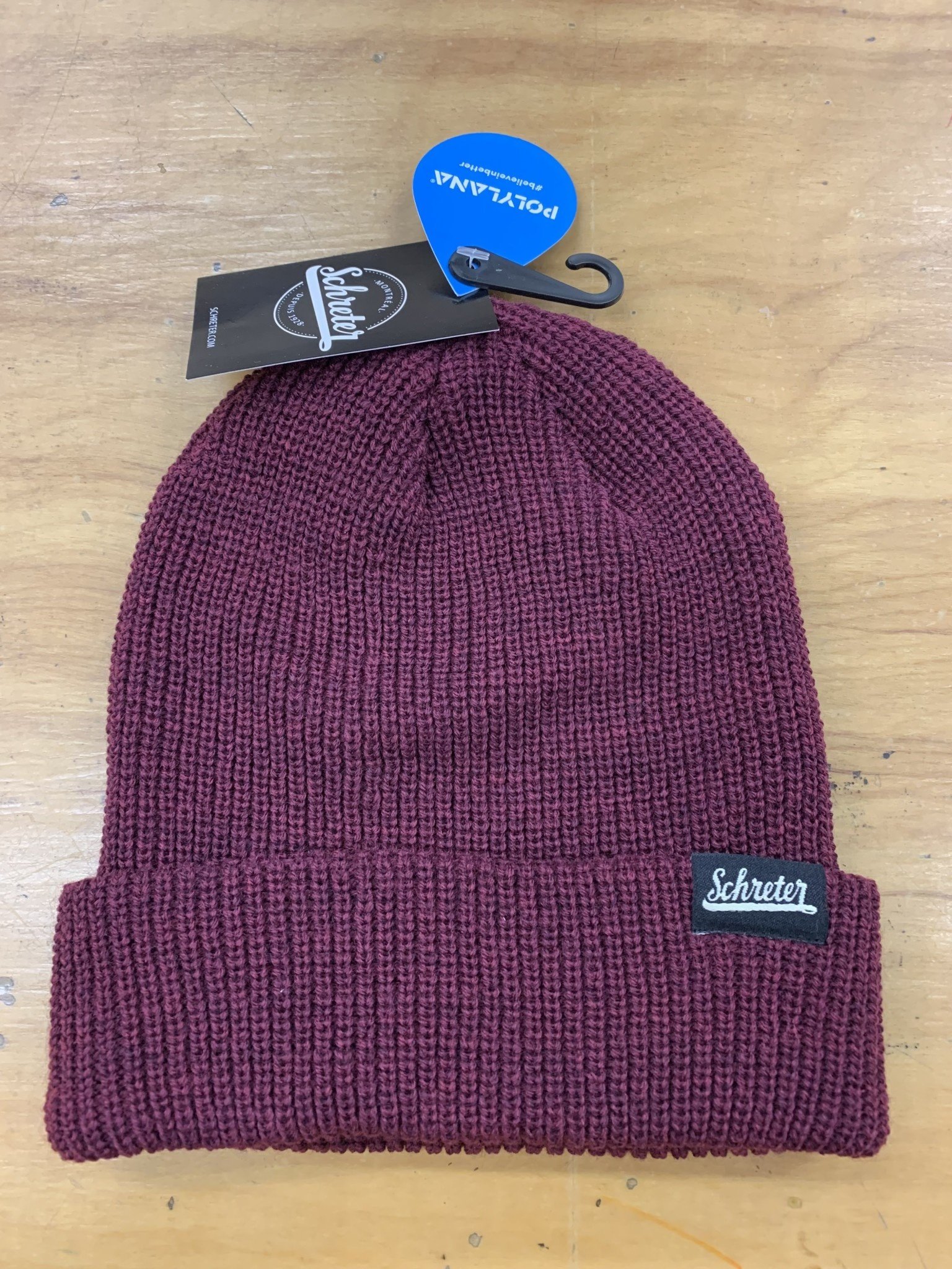 Schreter Schreter Unisex Tuque Ribbed Cuffed Knit 1500