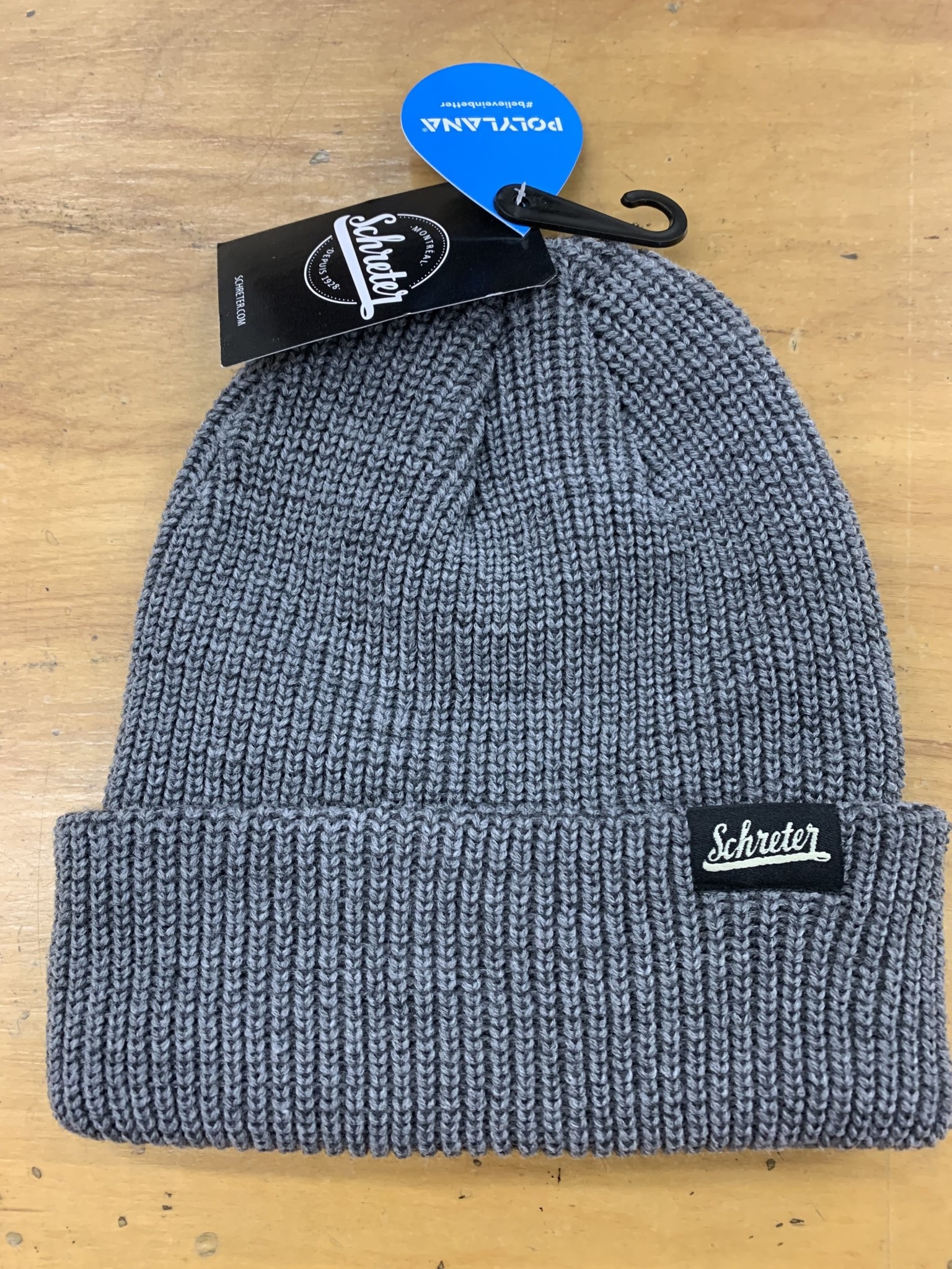 Schreter Schreter Unisex Tuque Ribbed Cuffed Knit 1500