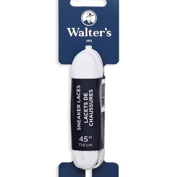 Walter's Shoe Care Walter's Sneaker Laces 443004130 45" White Flat