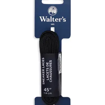 Walter's Shoe Care Walter's Lacets De Chaaussures 443004132 45" Noir Plat