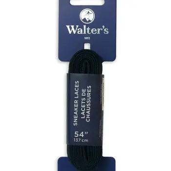Walter's Walter's Sneaker Laces 443004133 54" Black Flat