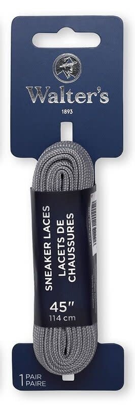 Walter's Shoe Care Walter's Sneaker Laces 443004134 45" Grey Flat