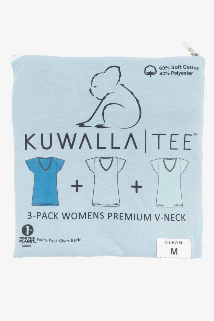 KUWALLA WOMEN'S 3 PACK SS T-SHIRT KUL-WOV1602