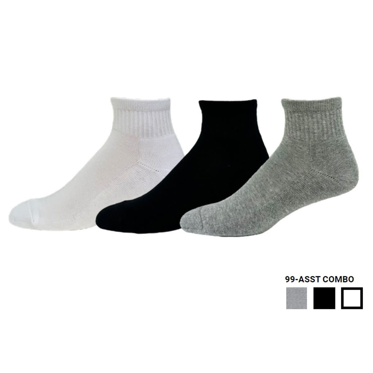 Key Socks Key Hommes 5411 Sport 1/4 3Pk