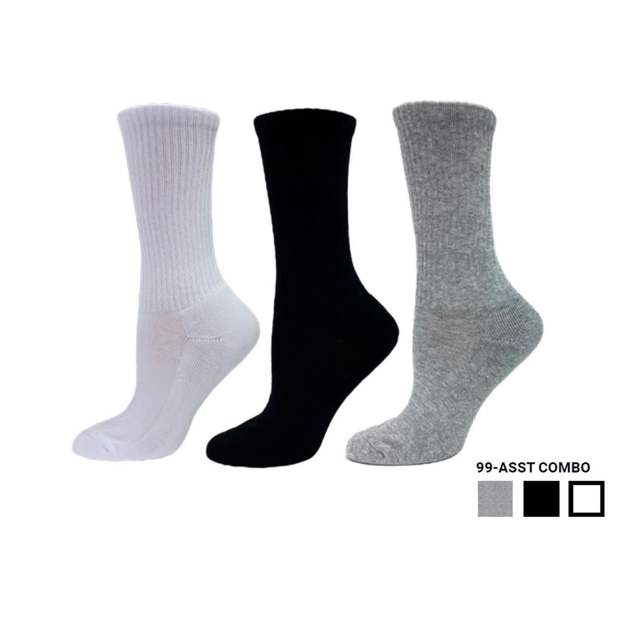 Key Socks Key Women's 6410 Sport Crew 3 Pack