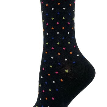 Key Socks Key Women's 6213 Design Bright Dots 6-10 Cotton Sock