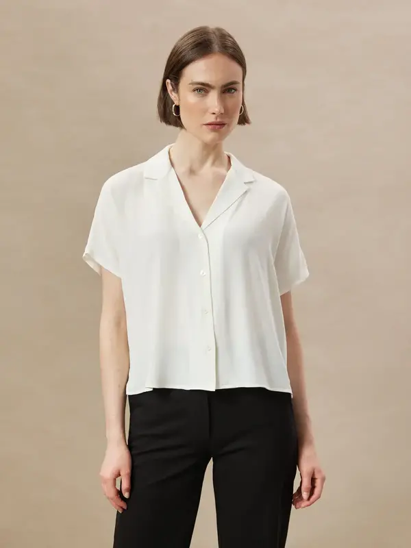 Frank And Oak Frank And Oak Women's Camp Collar Blouse 2110327