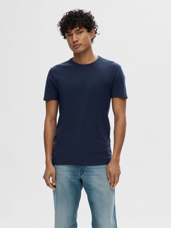 SELECTED Selected Men's New Pima SS O-Neck 16073457