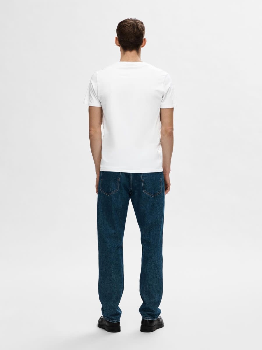 SELECTED Selected Hommes Noveau Pima SS Col Rond 16073457