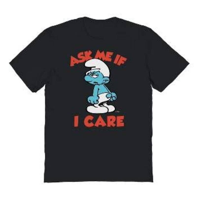 Jack Of All Trades Smurf Ask Me T- Shirt  SMF0014GO